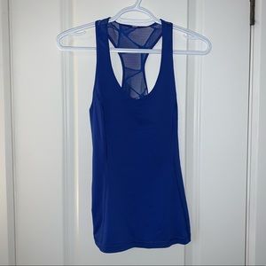 Blue Lululemon Tank w Mesh Back